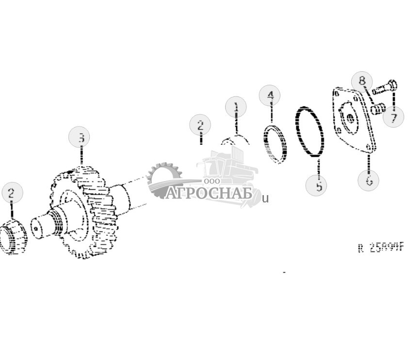 Upper PTO Idler Gear And Shaft 